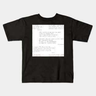 Annotated American Writings: Wheatley & Dickinson & Lazarus Kids T-Shirt